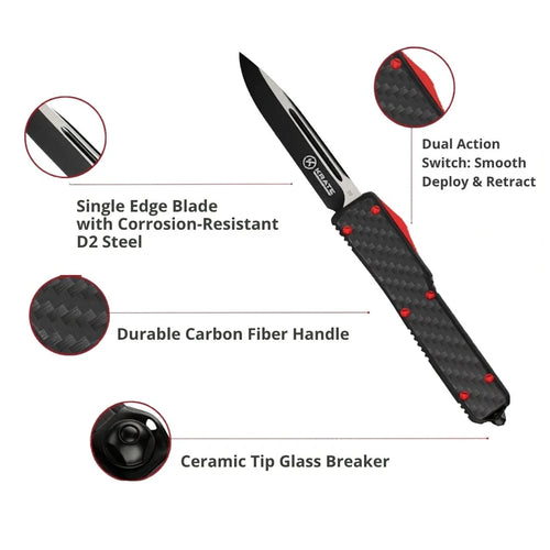 Krate Tactical- Carbon Fiber OTF Knife