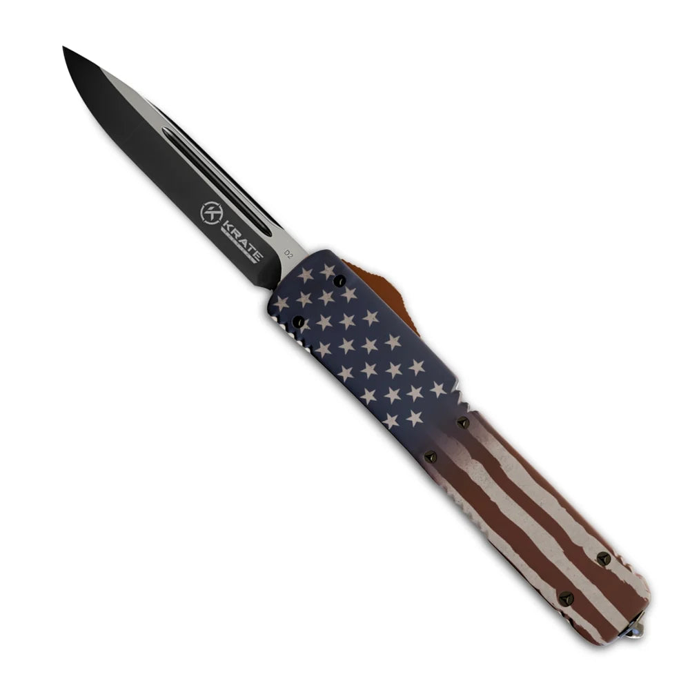 Krate Tactical- American Flag OTF Knife