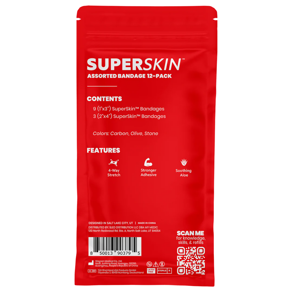 MyMedic SuperSkin® Assorted Bandage 12 Pack