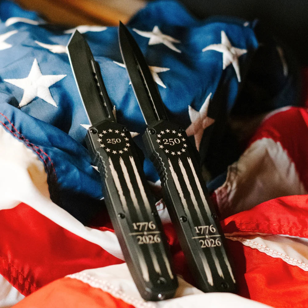 Krate Tactical- Betsy Ross Flag Large OTF Knife