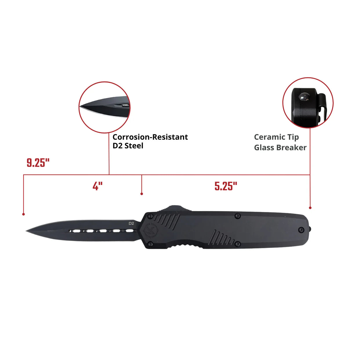 Krate Tactical- KRT Sentinel Large OTF Knife