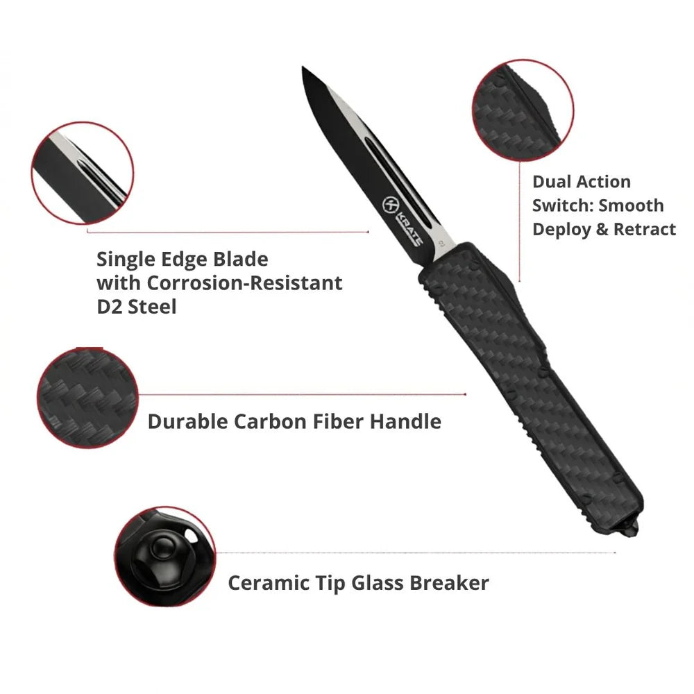 Krate Tactical- Shadow OTF Knife