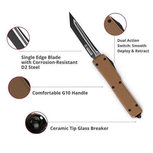 Krate Tactical- Sandstorm OTF Knife
