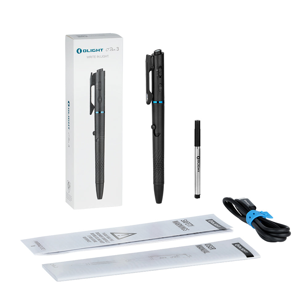 Olight O'Pen 3 Multifunctional Pen Light with 120 Lumens & Green Laser