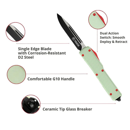 Krate Tactical- Jade G10 OTF Knife